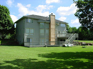 Cedar Siding Repair On Chimney