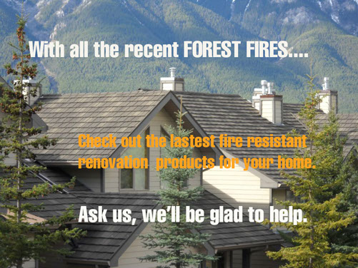 Fireproof your home with fireproof products to save your home during forest fires